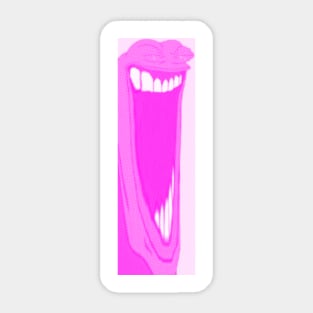 Pepe Laugh (Pink) Sticker